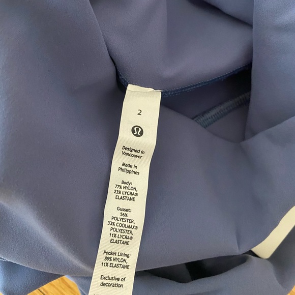 Lululemon Wunder train HR crop 23” Pockets NEW! Size 2 - Picture 5 of 5